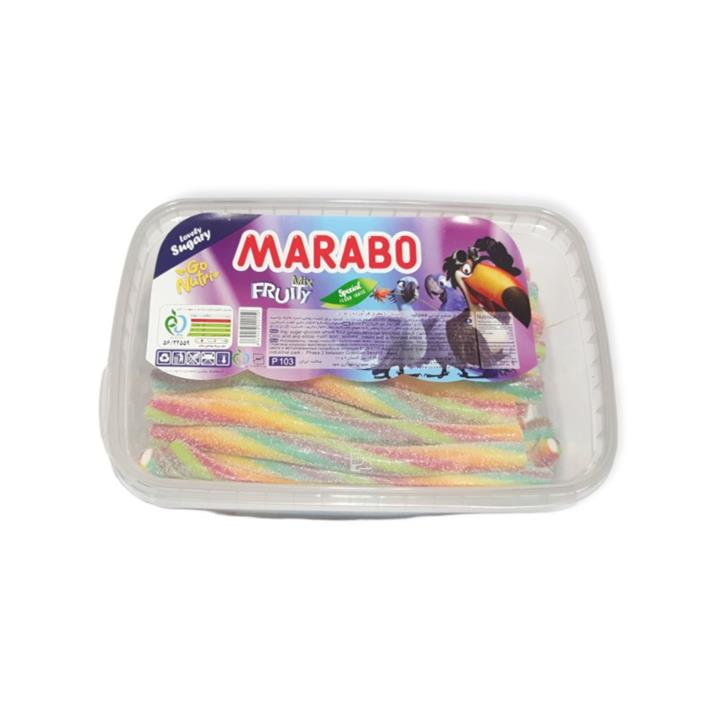 پاستیل پیچی شکری میوه ای ترش مارابو - 900 گرم